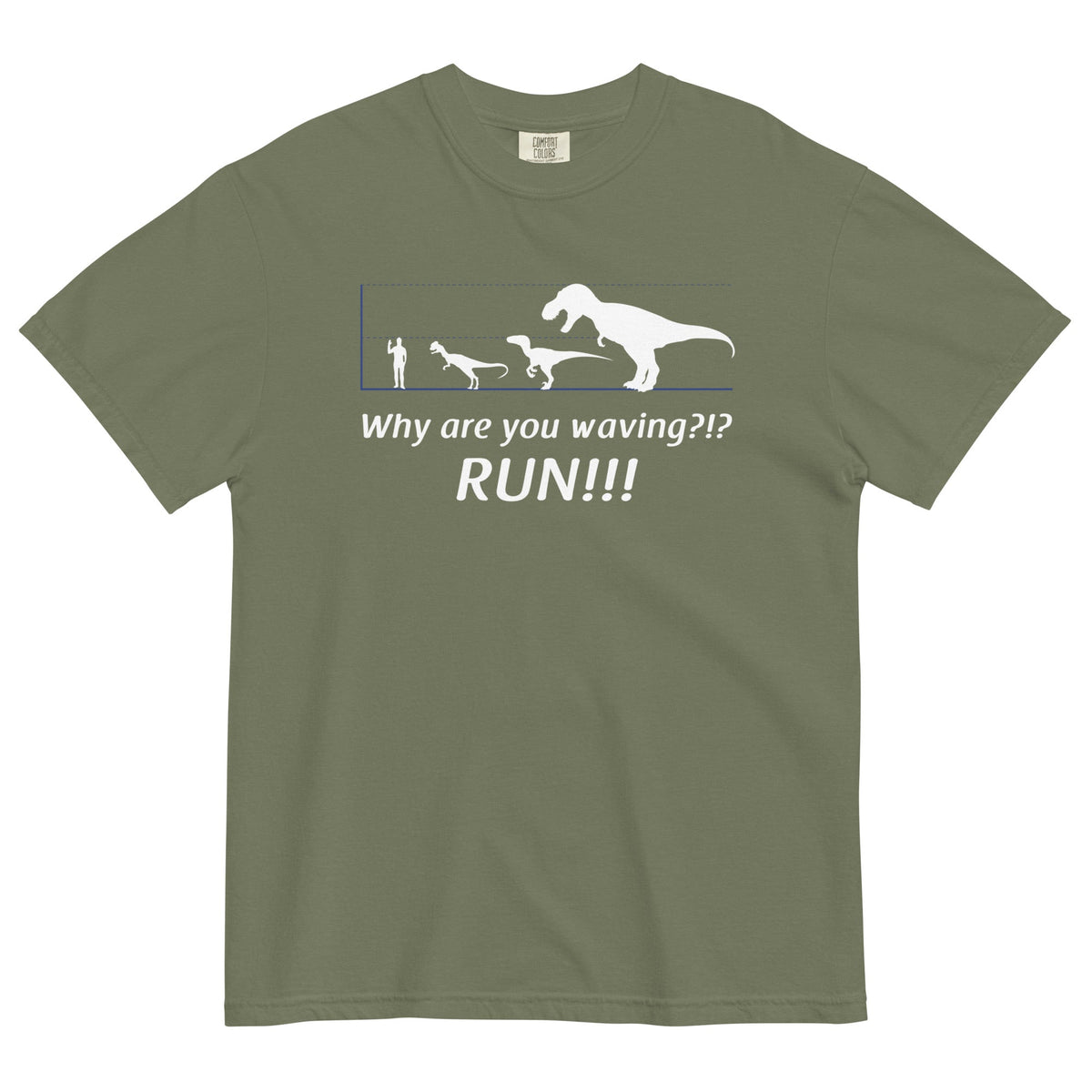 Why Are You Waving? Run! Men's Relaxed Fit Tee product image 2