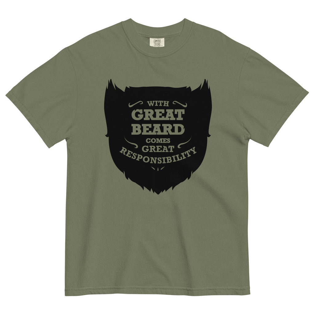 With Great Beard Comes Responsibility Men's Relaxed Fit Tee product image 4