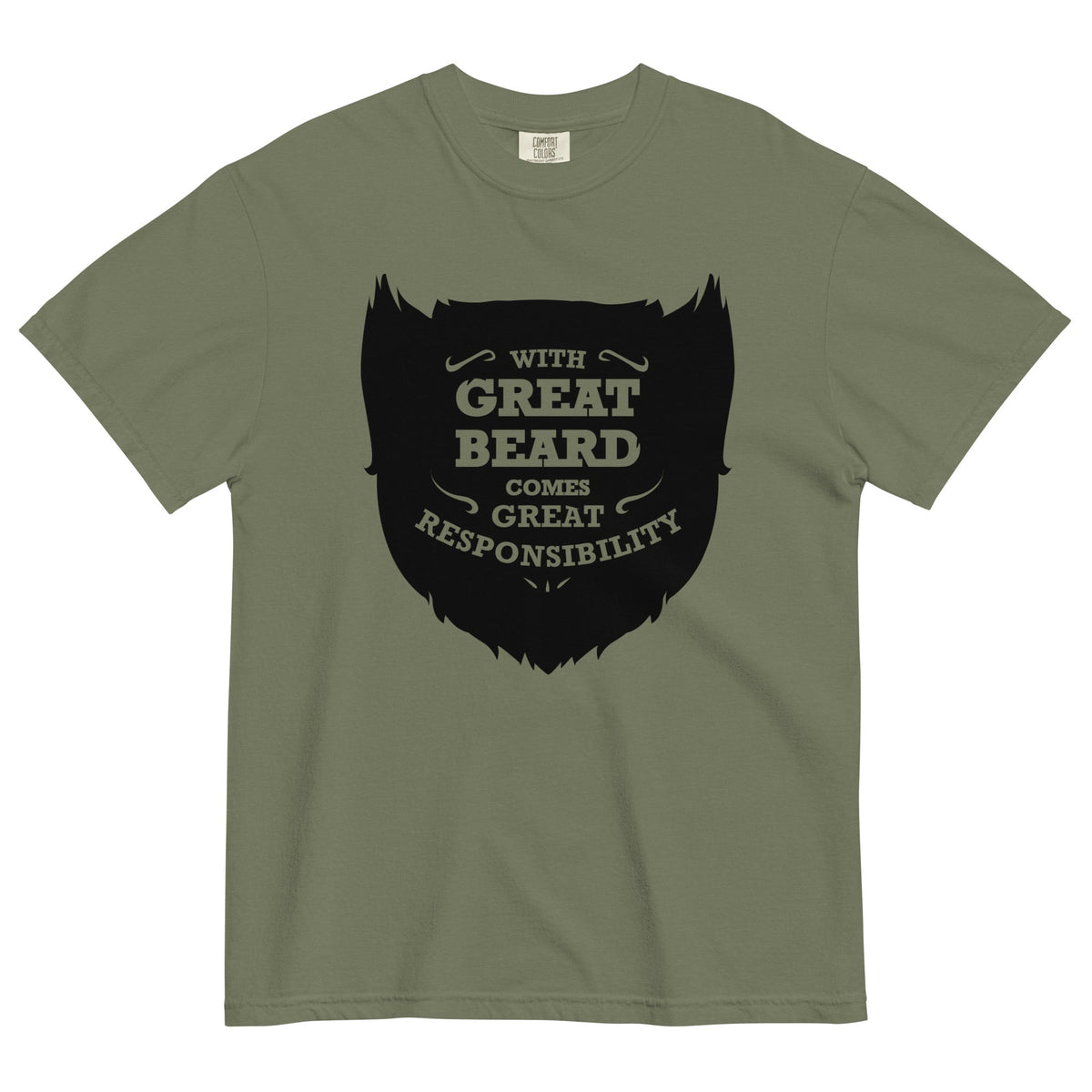 With Great Beard Comes Responsibility Men's Relaxed Fit Tee product image 4