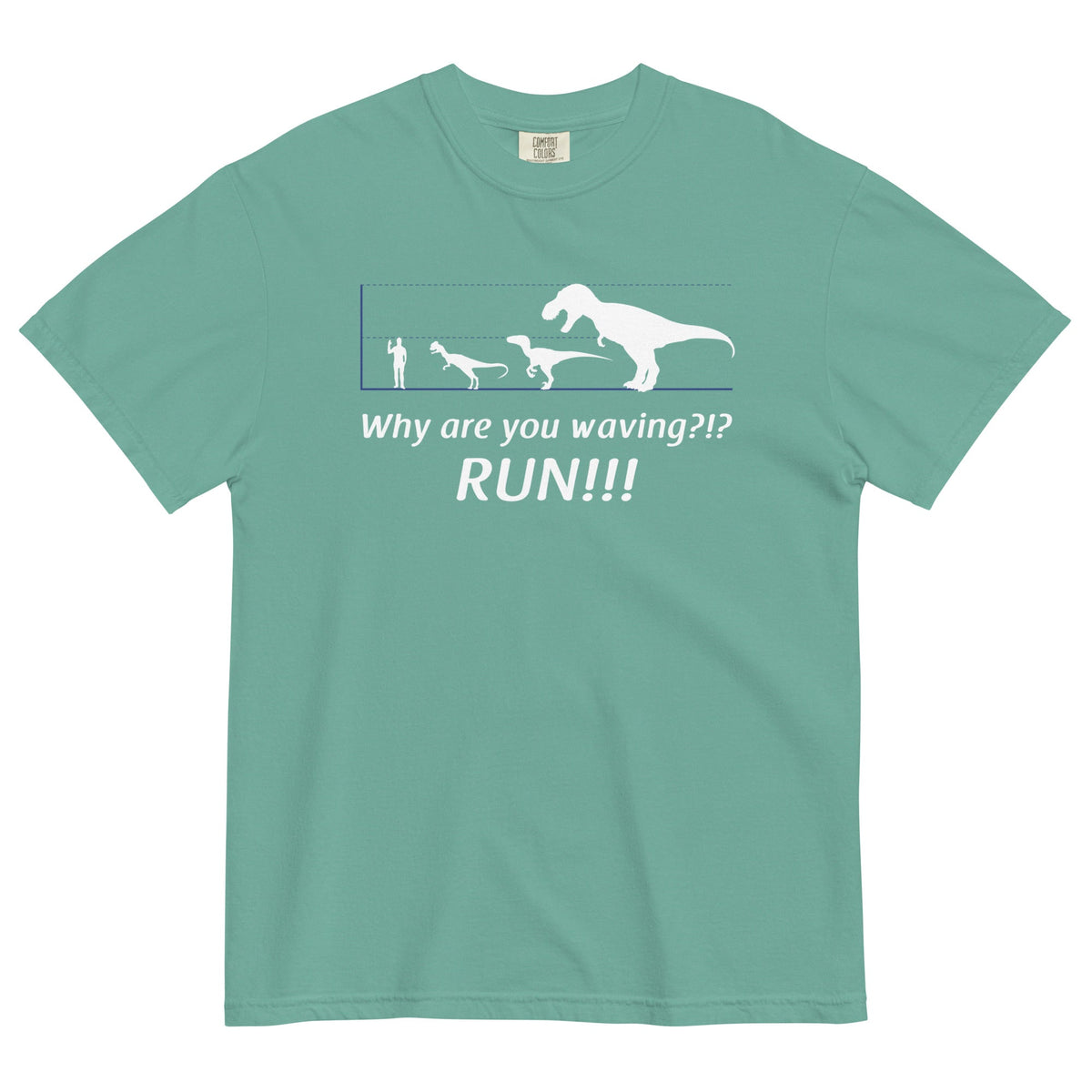 Why Are You Waving? Run! Men's Relaxed Fit Tee product image 5