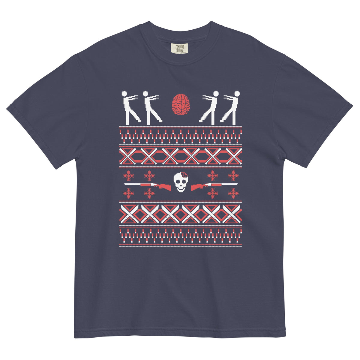 Zombie Christmas Sweater Men's Relaxed Fit Tee product image 1