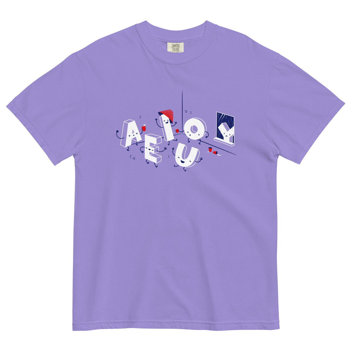 Vowel Party Time Men's Relaxed Fit Tee product image 4