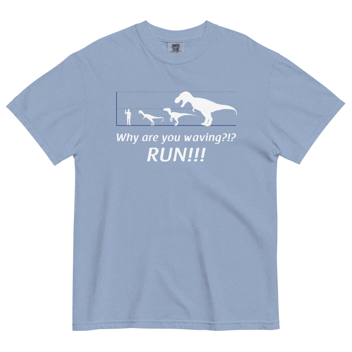 Why Are You Waving? Run! Men's Relaxed Fit Tee product image 6