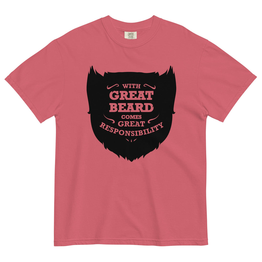 With Great Beard Comes Responsibility Men's Relaxed Fit Tee product image 2