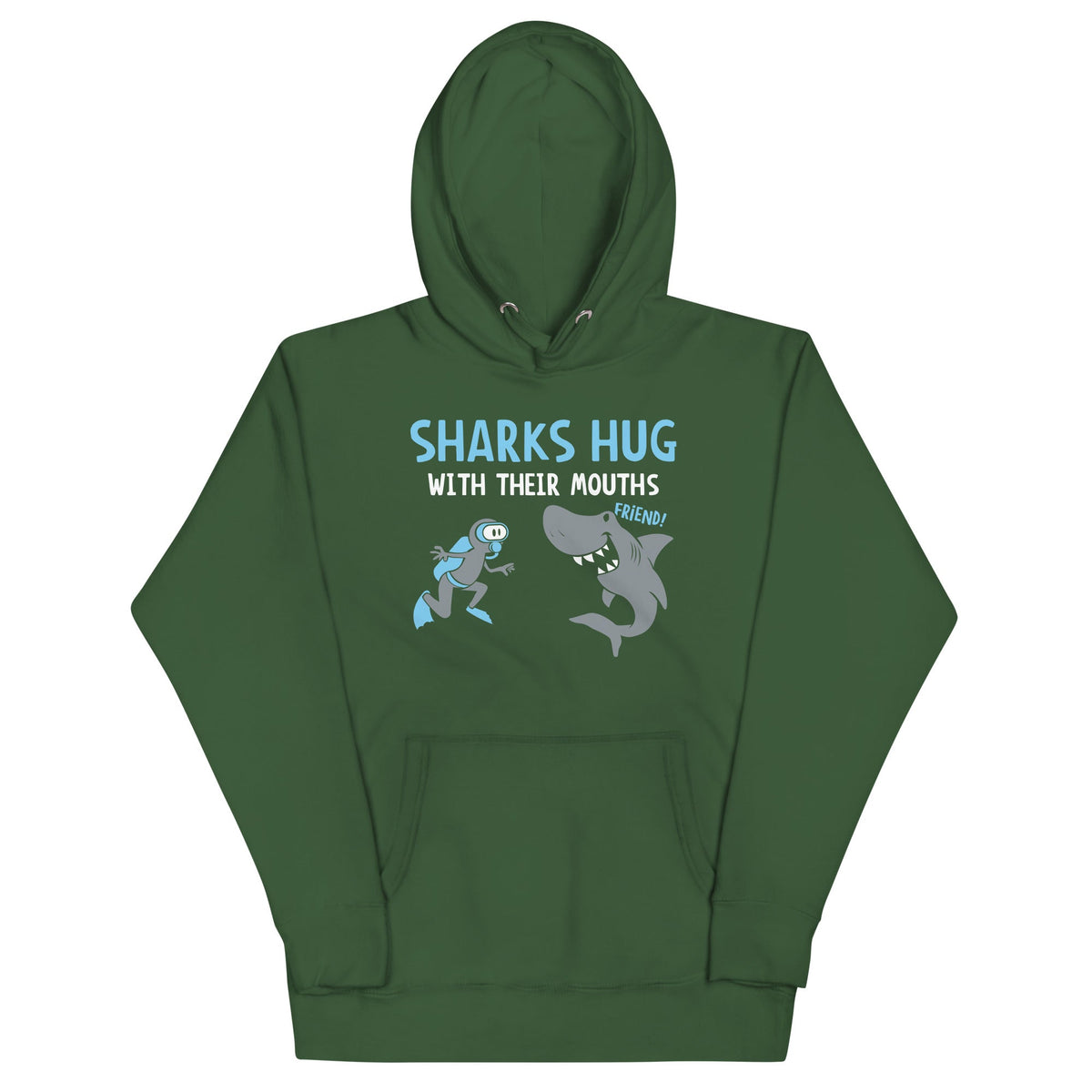 Sharks Hug With Their Mouths Unisex Hoodie product image 5