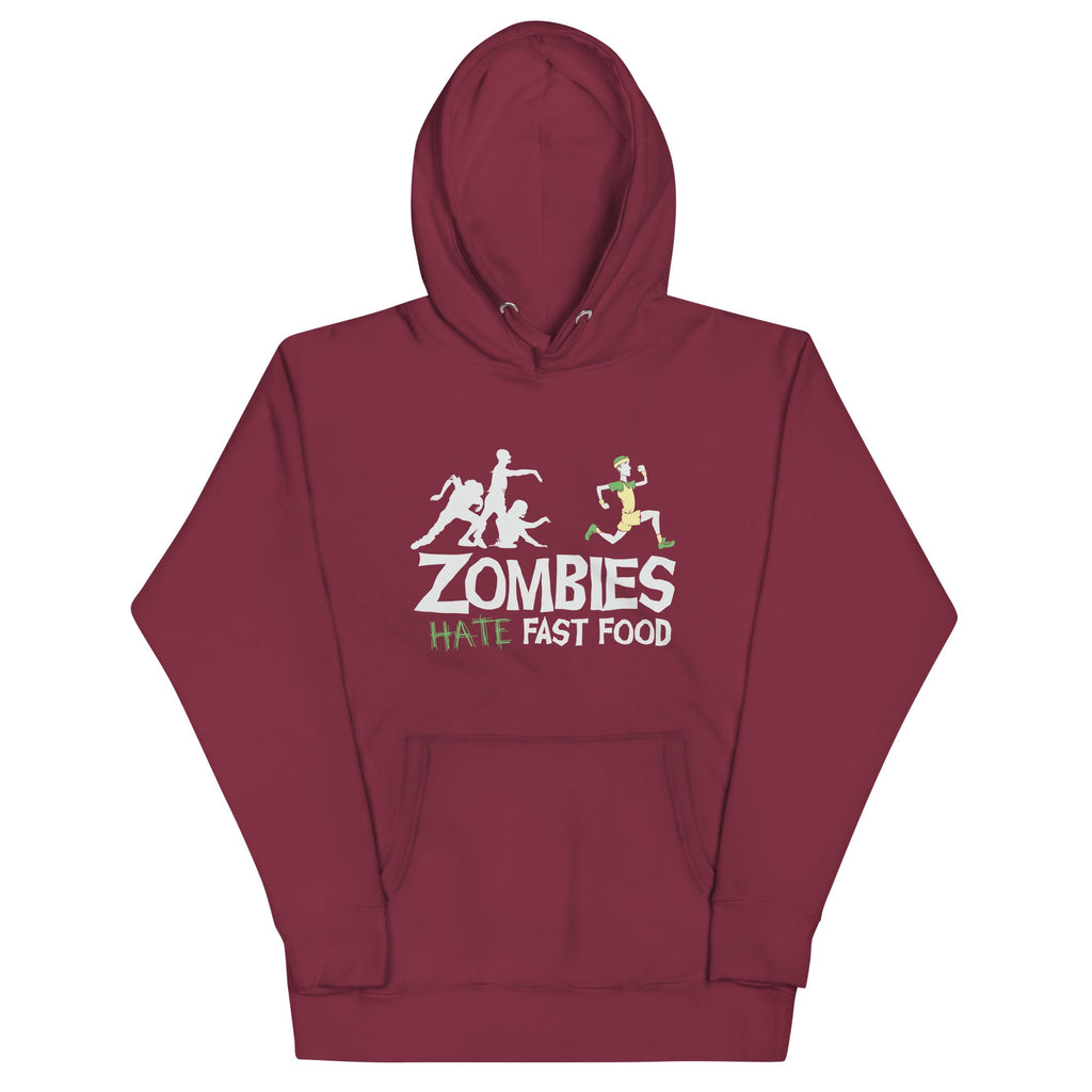 Zombies Hate Fast Food Unisex Hoodie product image 3