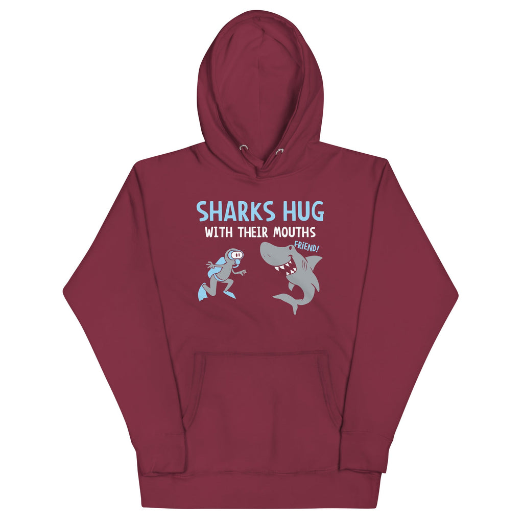 Sharks Hug With Their Mouths Unisex Hoodie product image 3