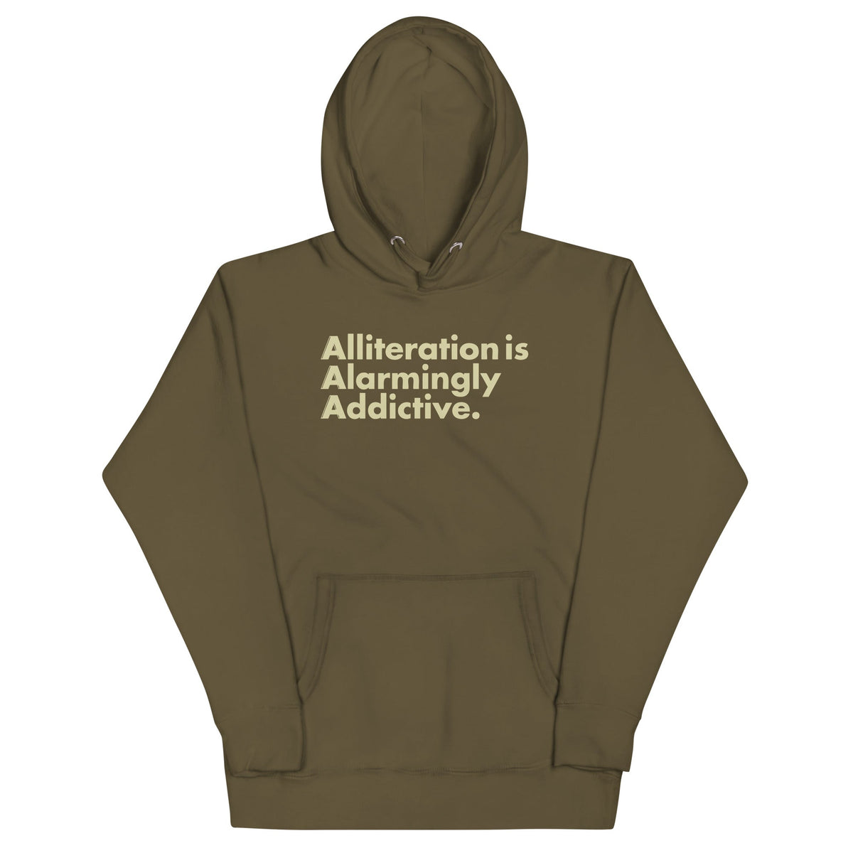 Alliteration Is Alarmingly Addictive Unisex Hoodie product image 1