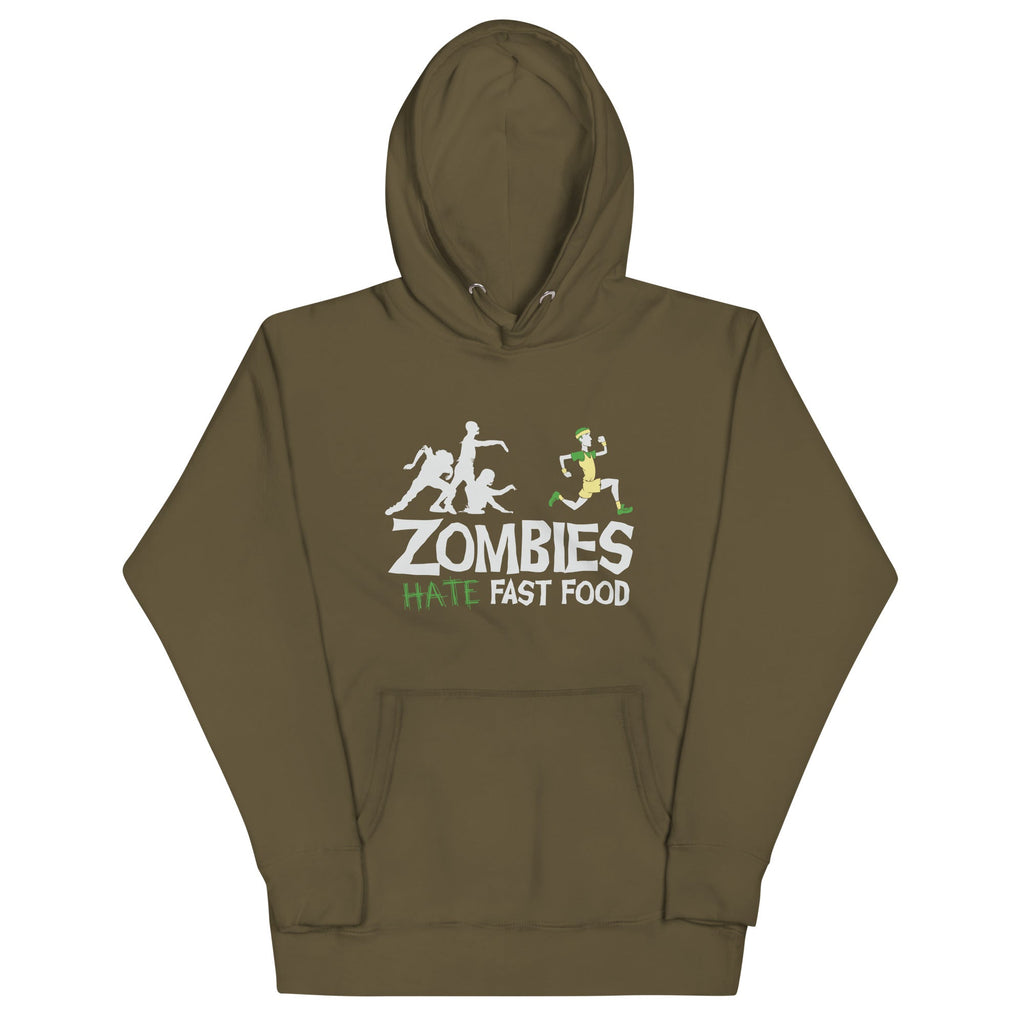 Zombies Hate Fast Food Unisex Hoodie product image 7