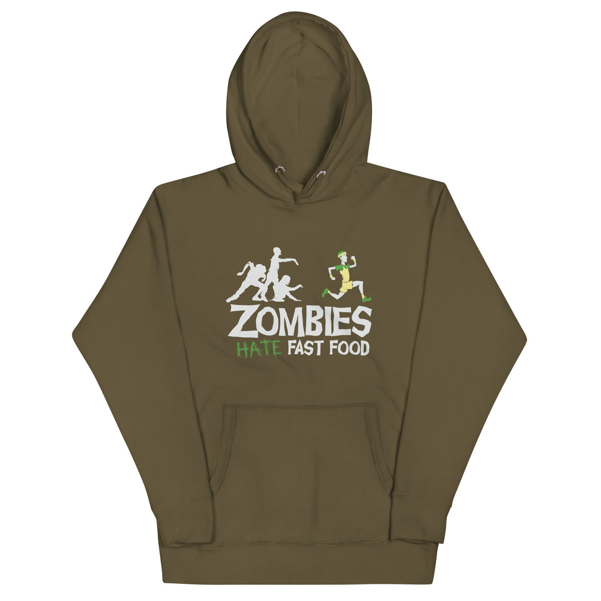 Zombies Hate Fast Food Unisex Hoodie product image 7