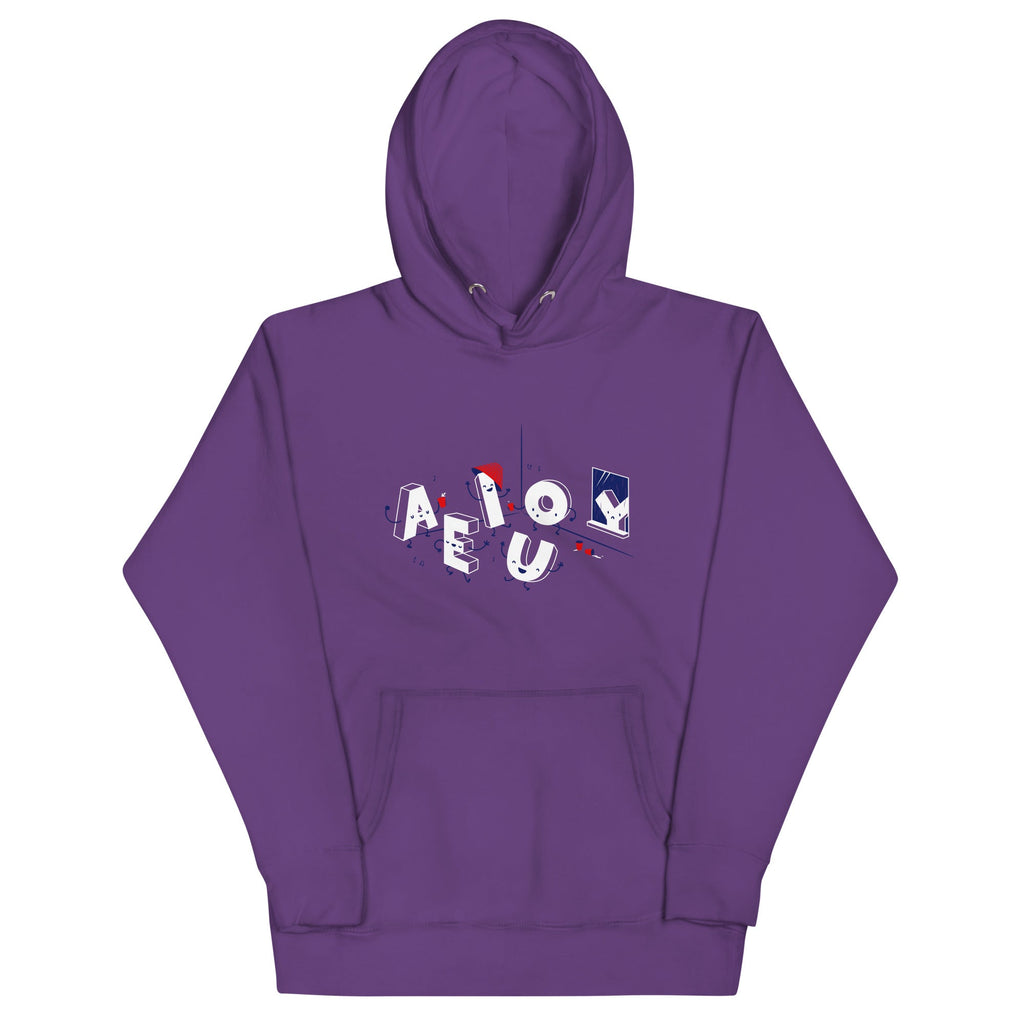 Vowel Party Time Unisex Hoodie product image 2