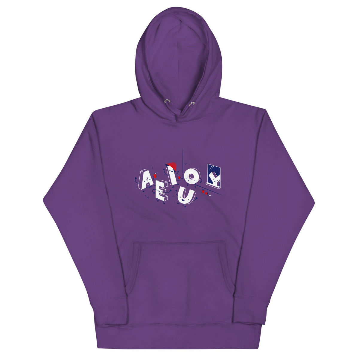 Vowel Party Time Unisex Hoodie product image 2