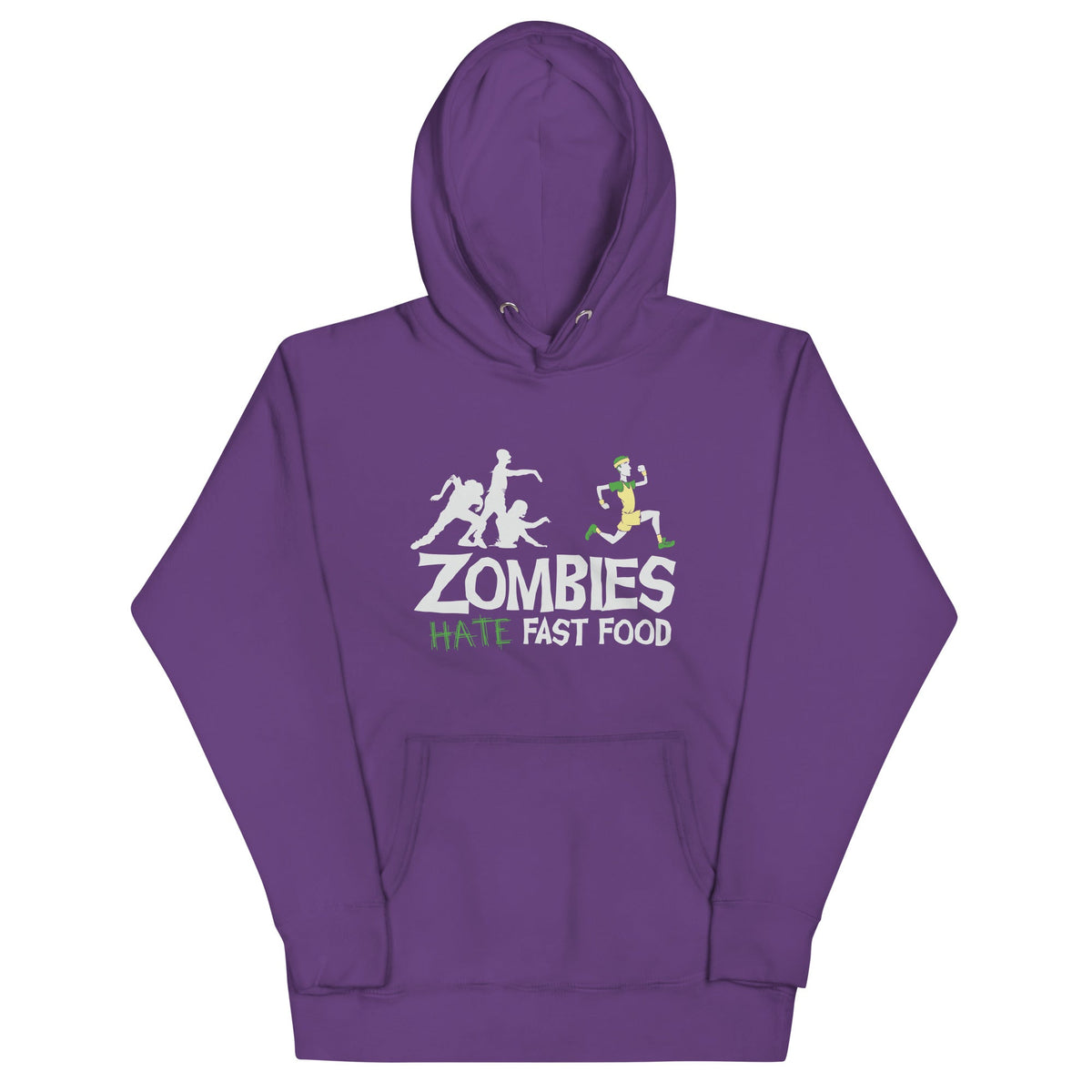 Zombies Hate Fast Food Unisex Hoodie product image 6