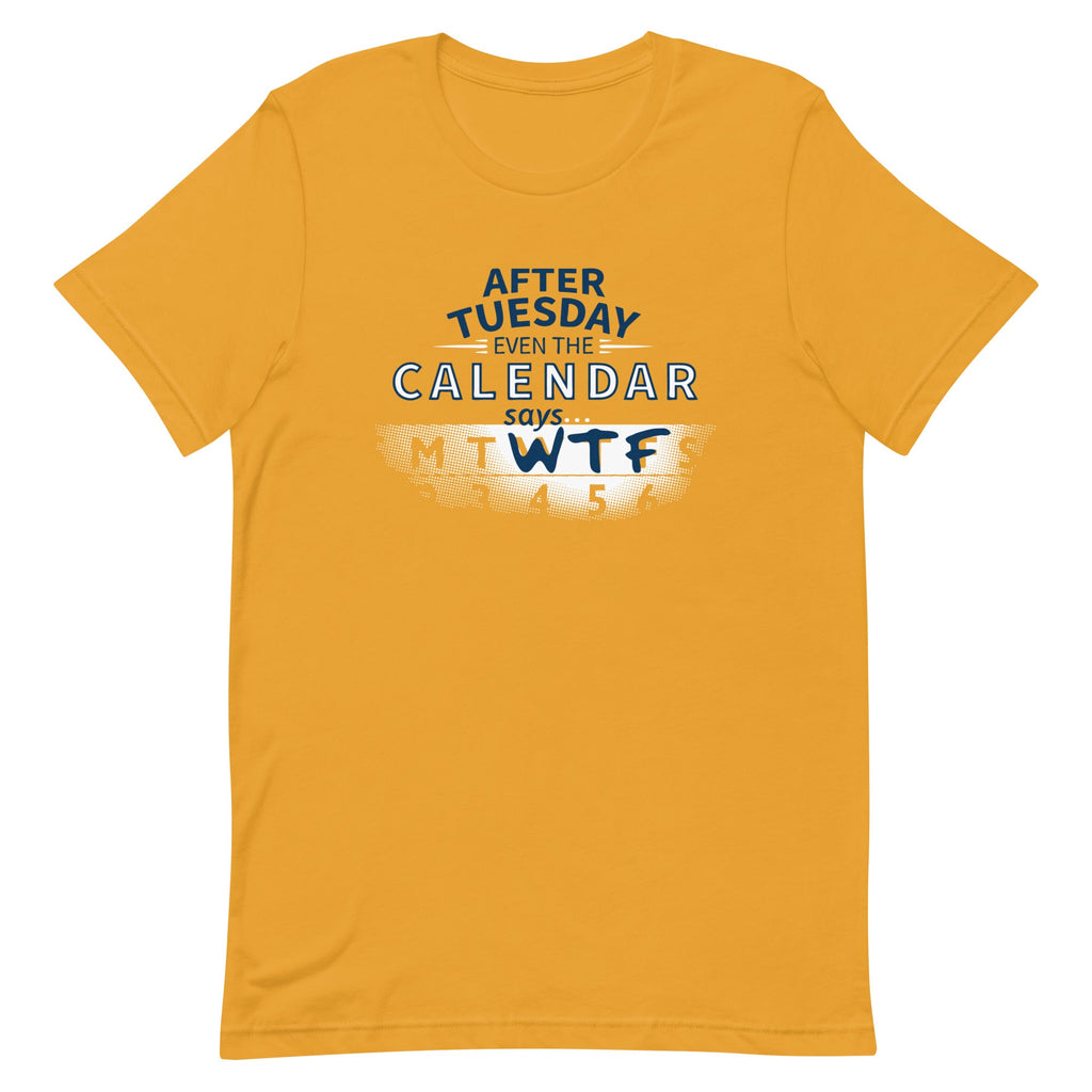 After Tuesday Even The Calendar Says WTF Men's Signature Tee product image 6