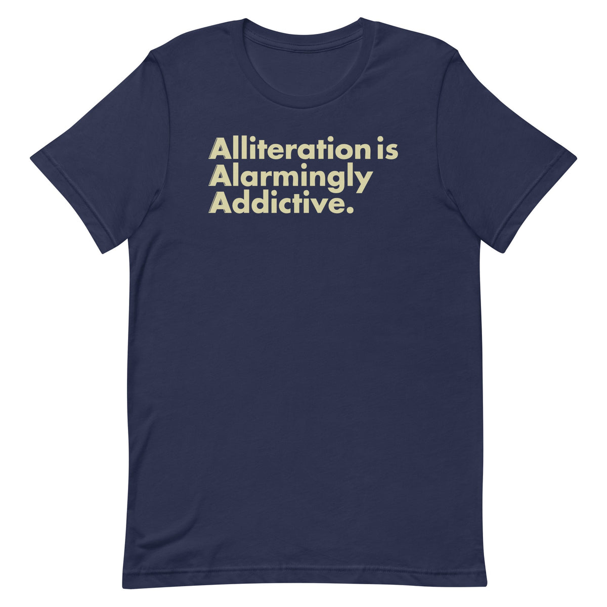 Alliteration Is Alarmingly Addictive Men's Signature Tee product image 3