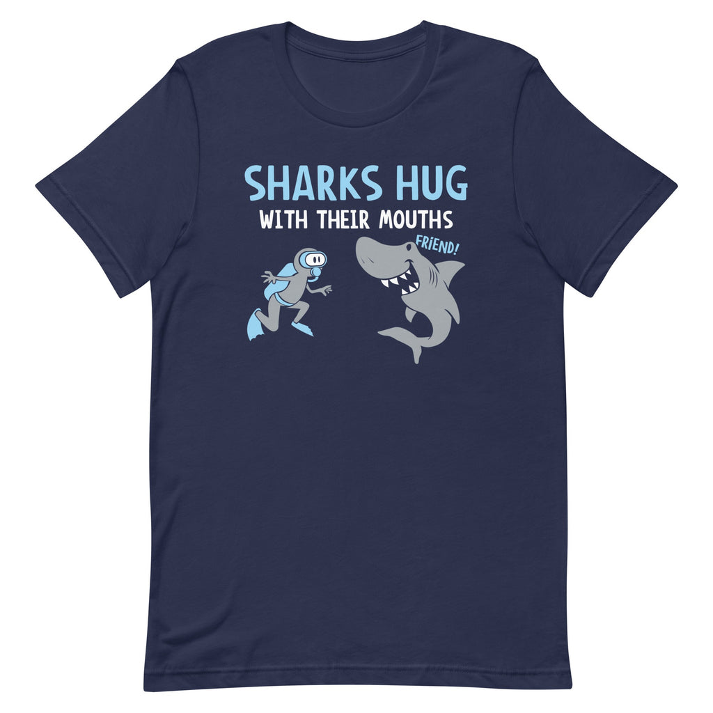 Sharks Hug With Their Mouths Men's Signature Tee product image 1