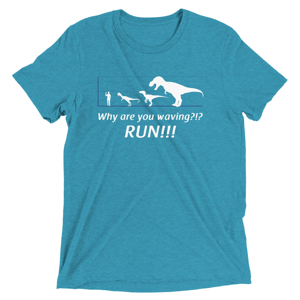 Why Are You Waving? Run! Men's Tri-Blend Tee product image 1