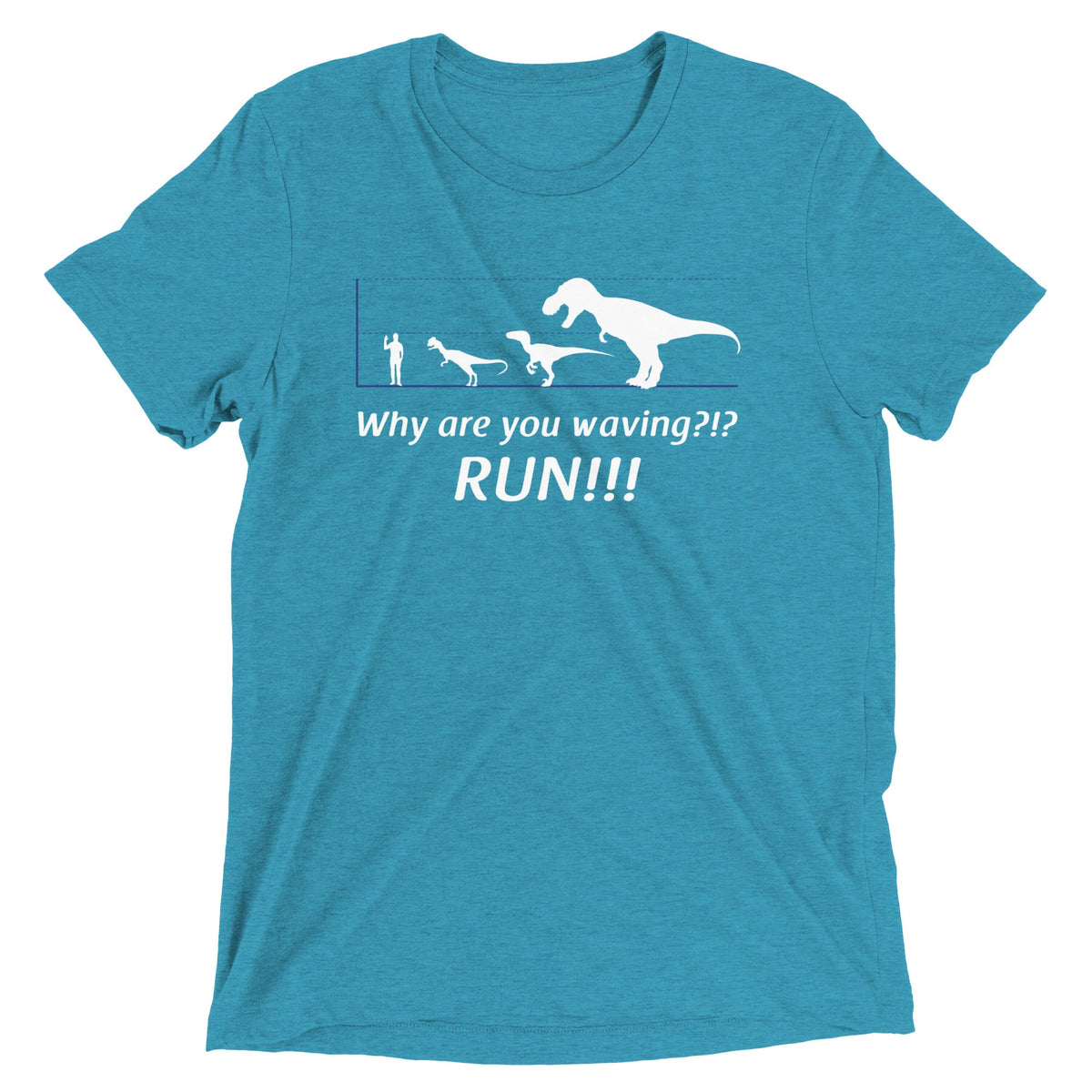 Why Are You Waving? Run! Men's Tri-Blend Tee product image 1
