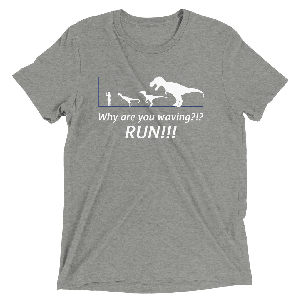 Why Are You Waving? Run! Men's Tri-Blend Tee product image 2