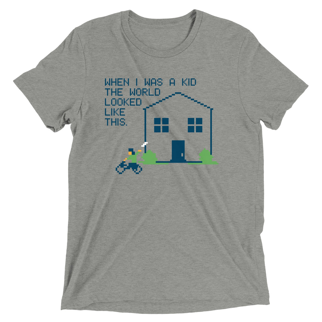 When I Was A Kid The World Men's Tri-Blend Tee product image 2