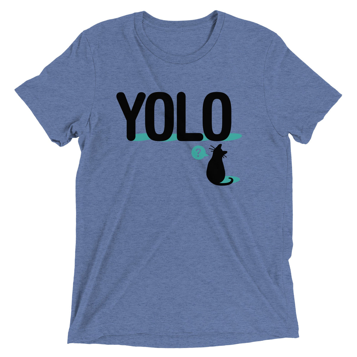 YOLO Cat Men's Tri-Blend Tee product image 6