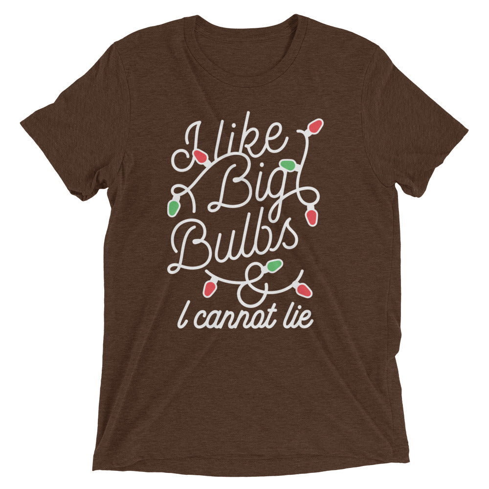 I Like Big Bulbs & I Cannot Lie Men's Tri-Blend Tee product image 4