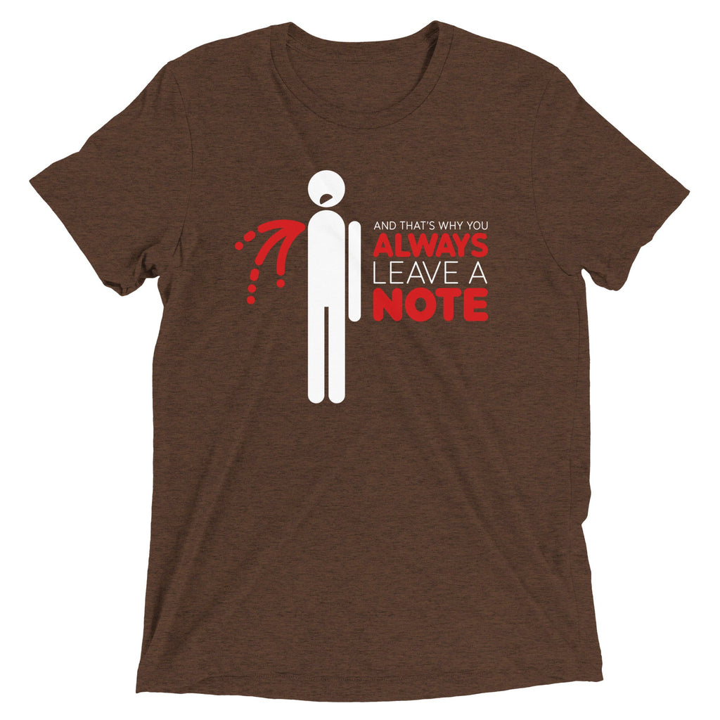 Always Leave A Note Men's Tri-Blend Tee product image 3