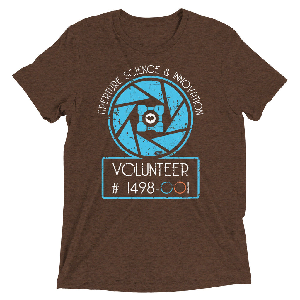 Aperture Science Volunteer Men's Tri-Blend Tee product image 2