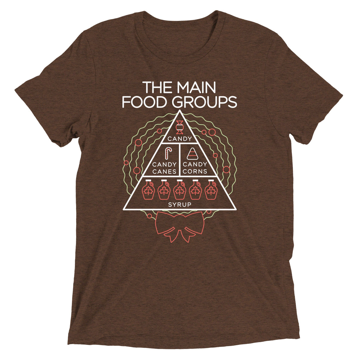 The Main Food Groups Men's Tri-Blend Tee product image 1