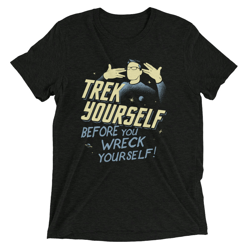 Trek Yourself Before You Wreck Men's Tri-Blend Tee product image 1