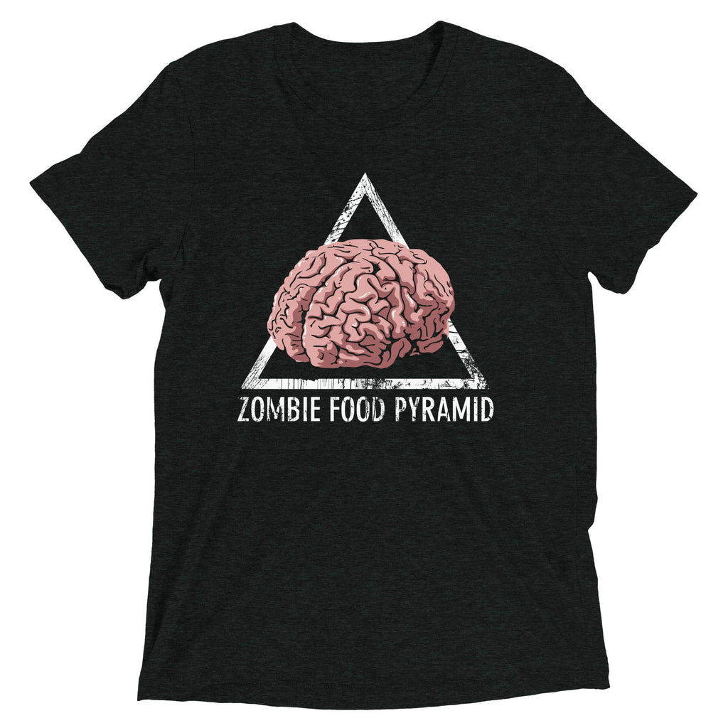 Zombie Food Pyramid Men's Tri-Blend Tee product image 1