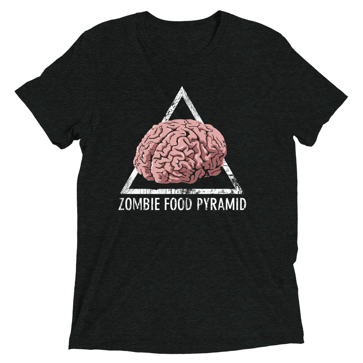 Zombie Food Pyramid Men's Tri-Blend Tee product image 1
