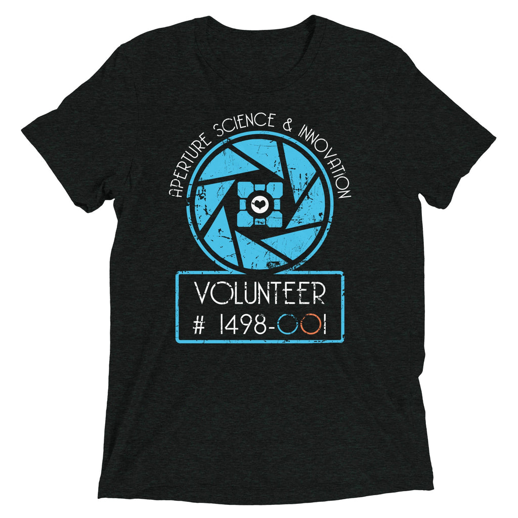 Aperture Science Volunteer Men's Tri-Blend Tee product image 1