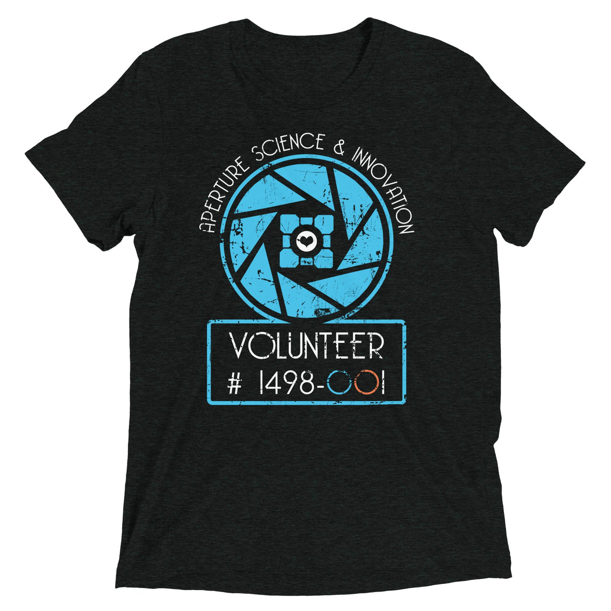 Aperture Science Volunteer Men's Tri-Blend Tee product image 1