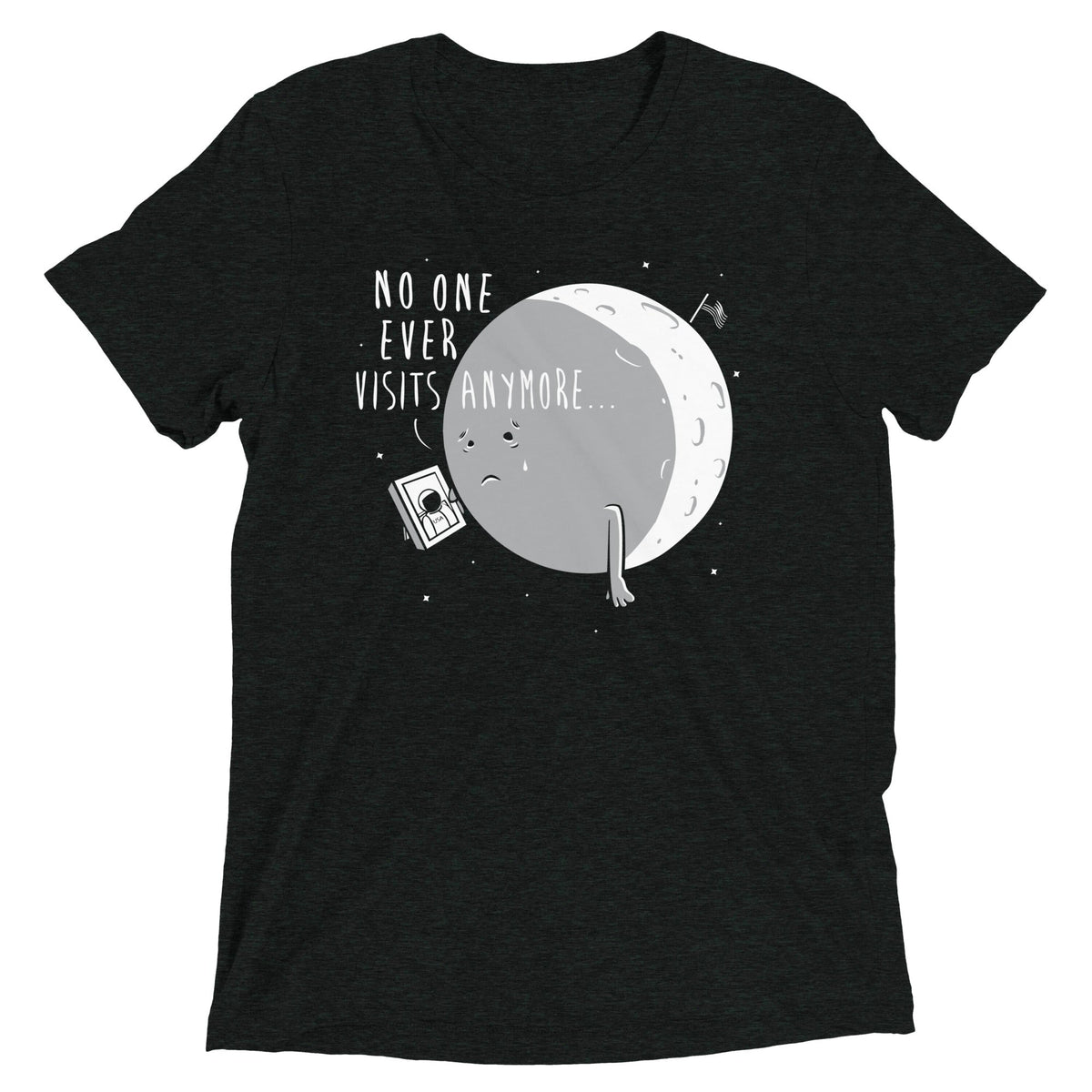 No One Ever Visits Anymore Men's Tri-Blend Tee product image 2