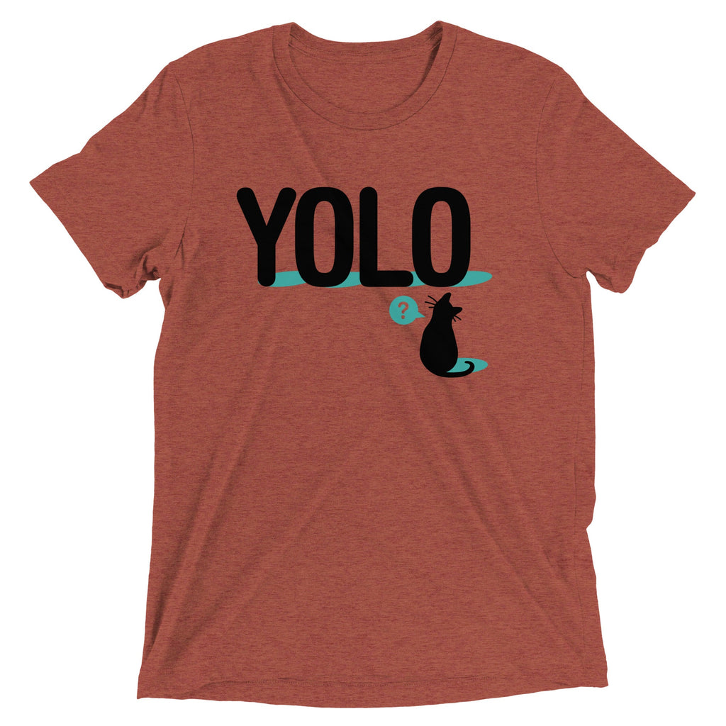 YOLO Cat Men's Tri-Blend Tee product image 2