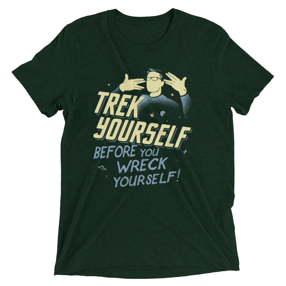 Trek Yourself Before You Wreck Men's Tri-Blend Tee product image 2