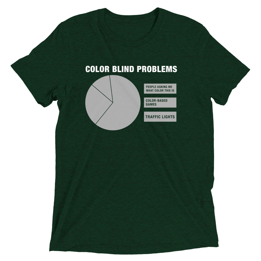 Color Blind Problems Men's Tri-Blend Tee product image 2