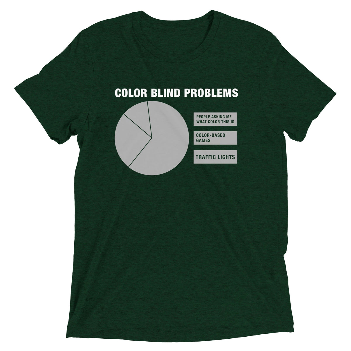 Color Blind Problems Men's Tri-Blend Tee product image 2