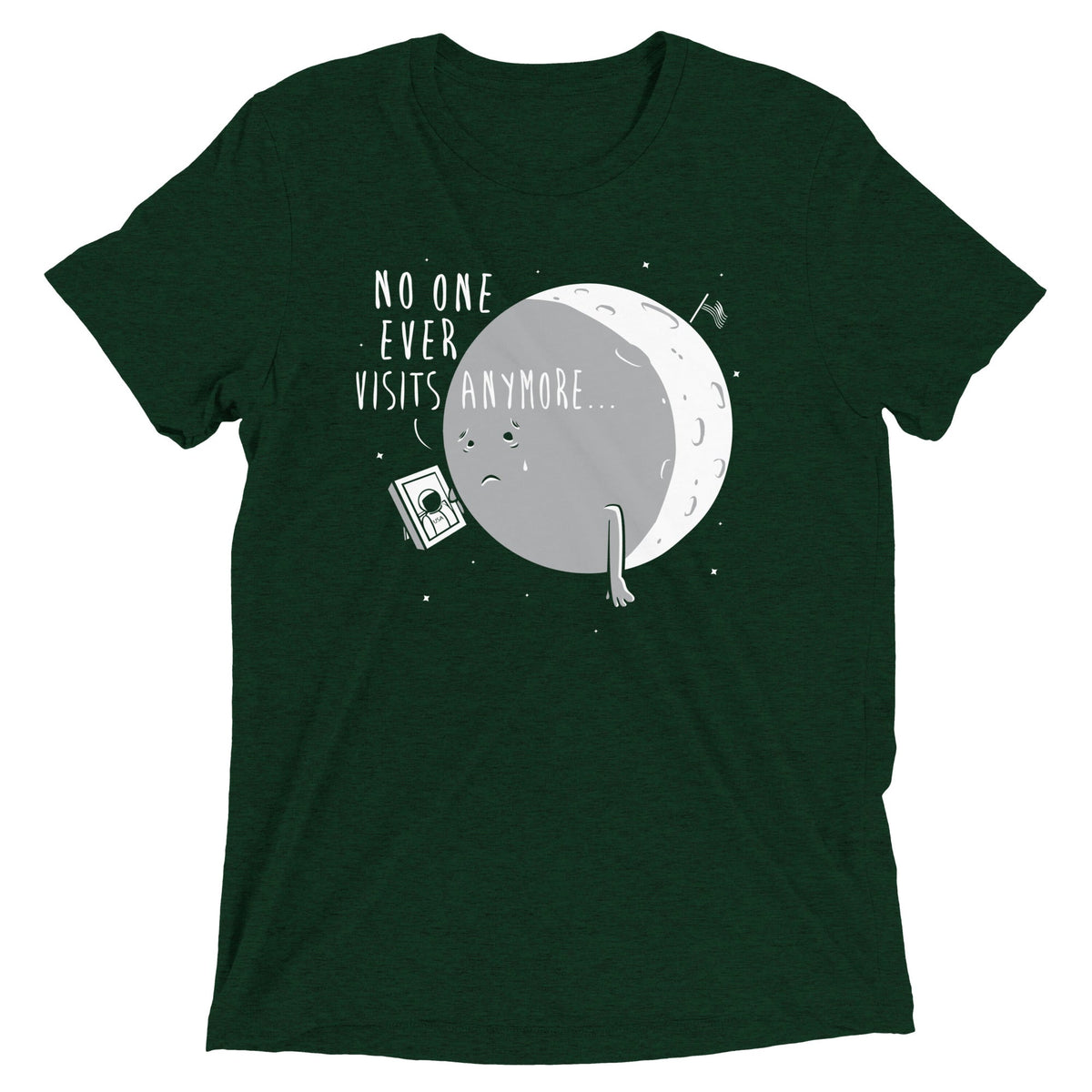 No One Ever Visits Anymore Men's Tri-Blend Tee product image 3