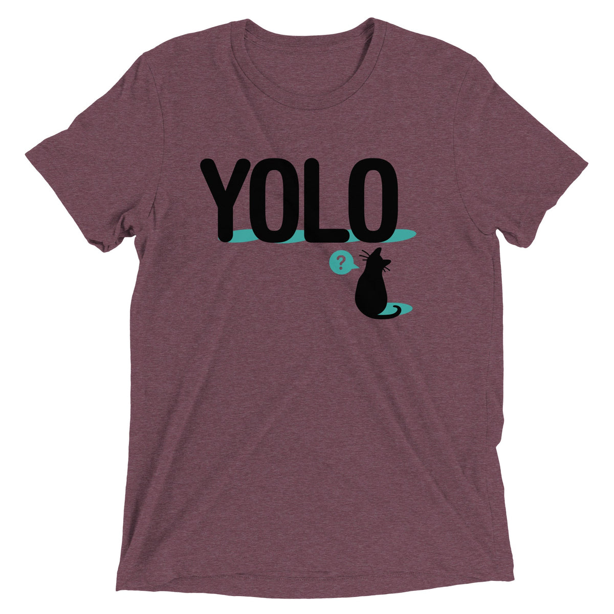 YOLO Cat Men's Tri-Blend Tee product image 3