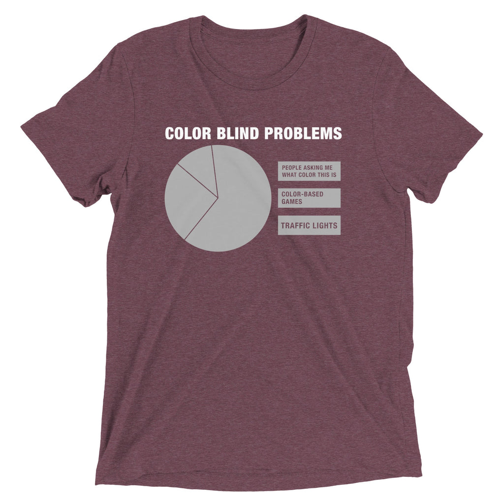 Color Blind Problems Men's Tri-Blend Tee product image 6