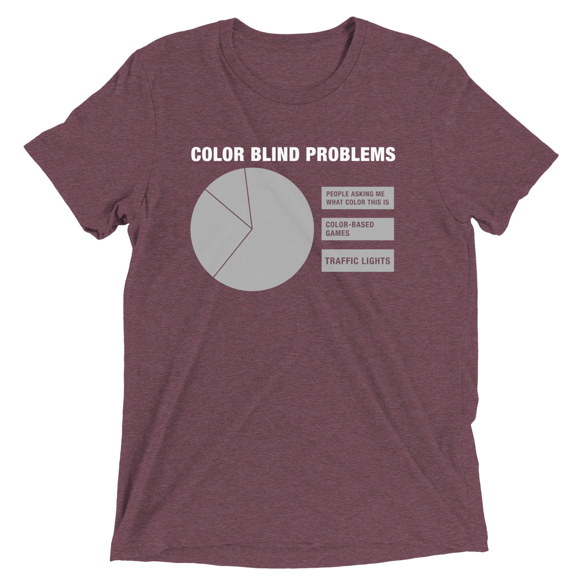 Color Blind Problems Men's Tri-Blend Tee product image 6
