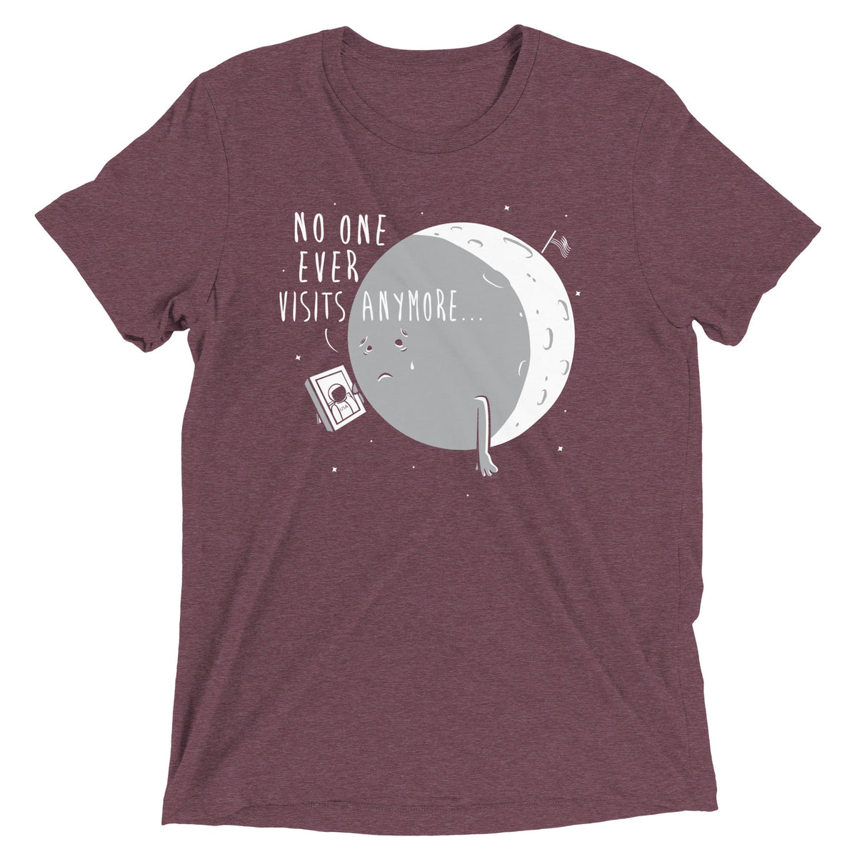 No One Ever Visits Anymore Men's Tri-Blend Tee product image 4
