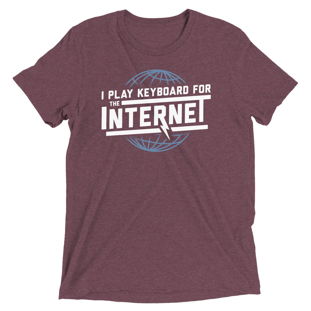 I Play Keyboard For The Internet Men's Tri-Blend Tee product image 2