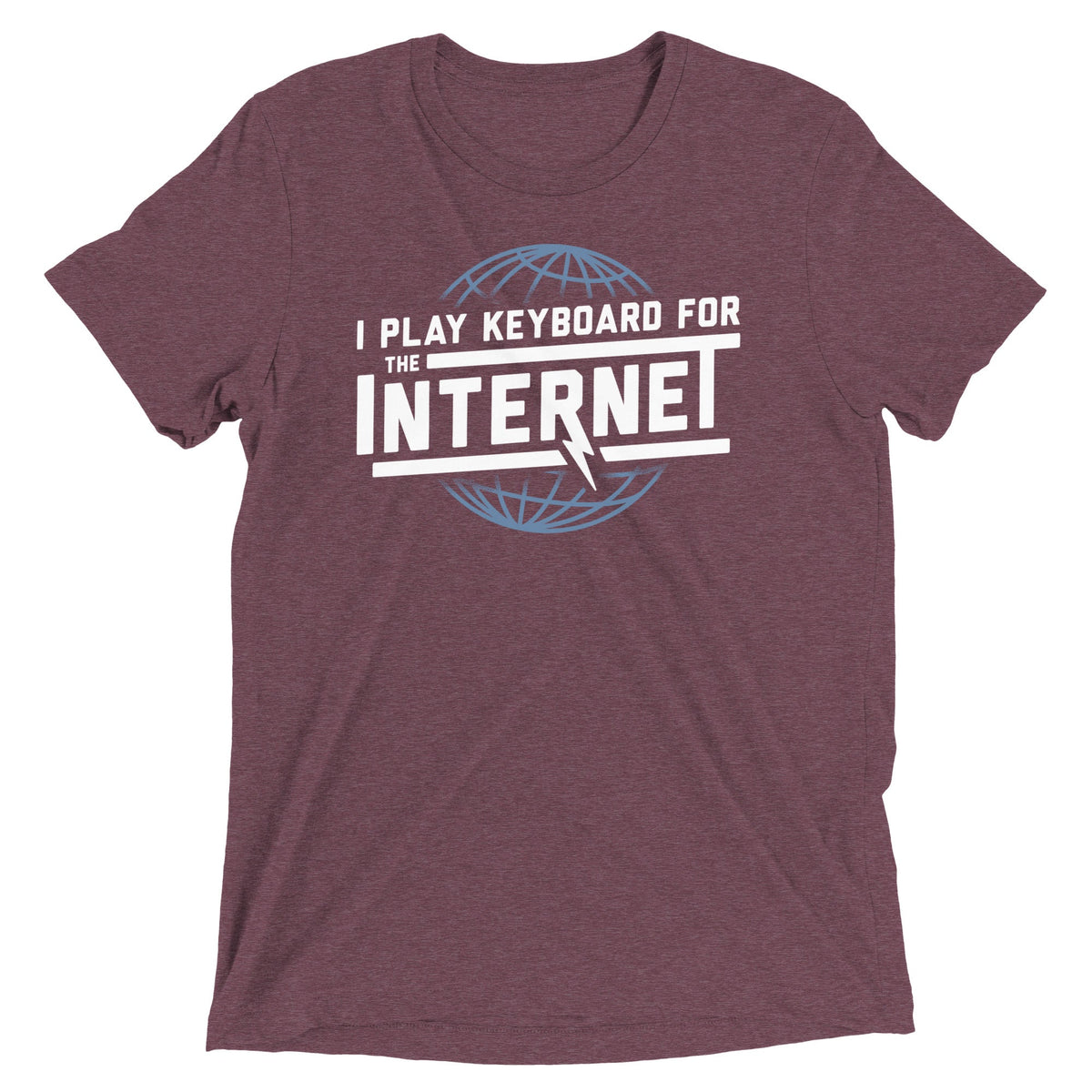 I Play Keyboard For The Internet Men's Tri-Blend Tee product image 2