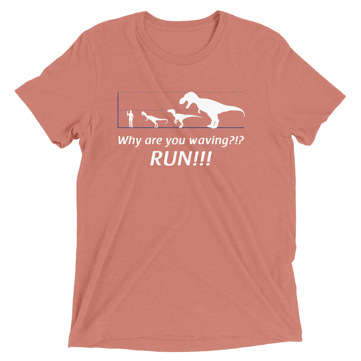 Why Are You Waving? Run! Men's Tri-Blend Tee product image 4