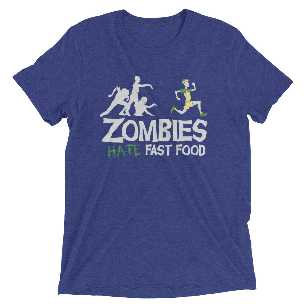 Zombies Hate Fast Food Men's Tri-Blend Tee product image 1