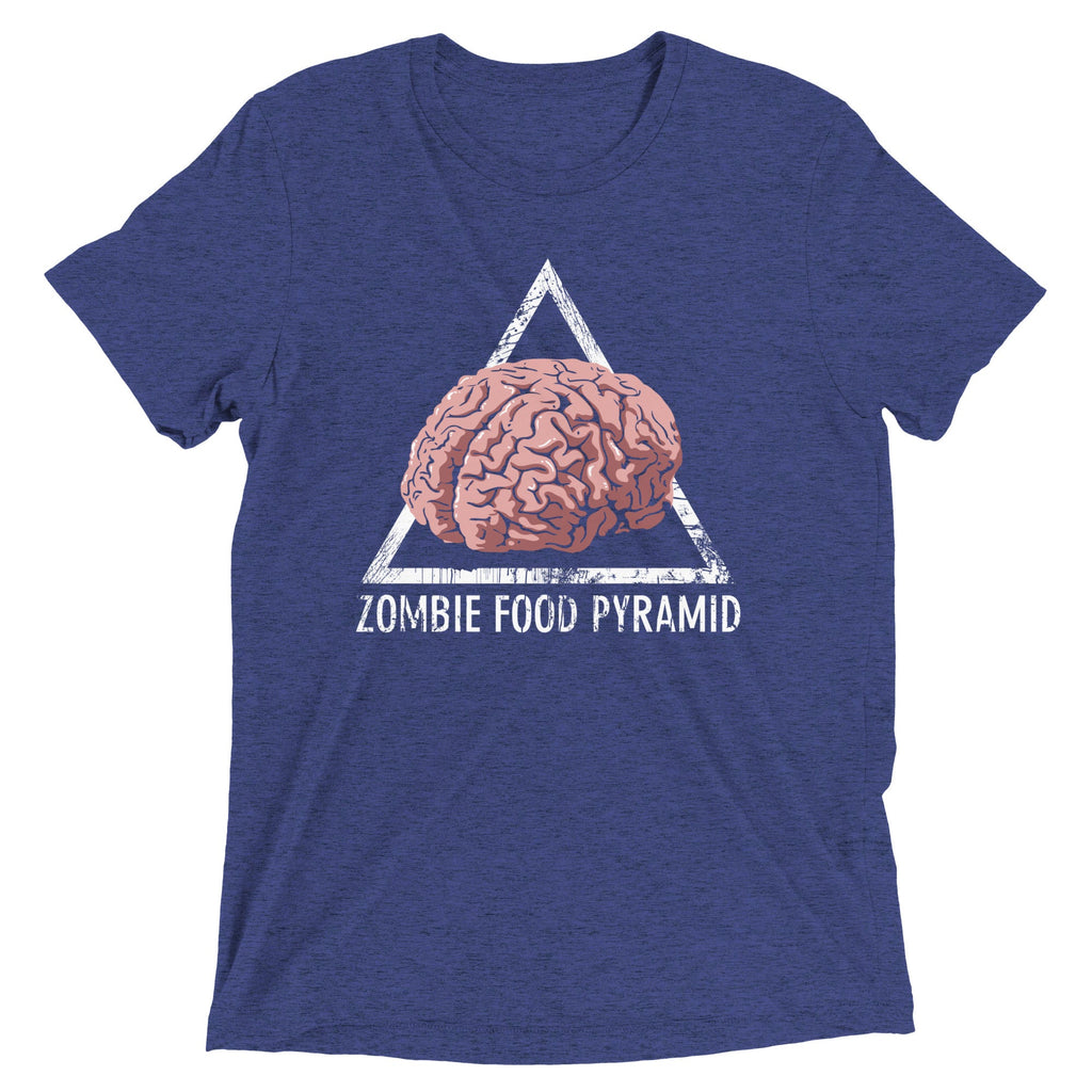 Zombie Food Pyramid Men's Tri-Blend Tee product image 3