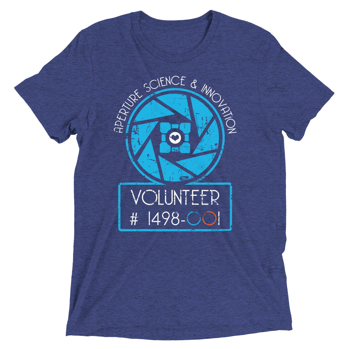 Aperture Science Volunteer Men's Tri-Blend Tee product image 4